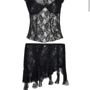 NWT Heart of Sun Cherie Asymmetrical mini skirt